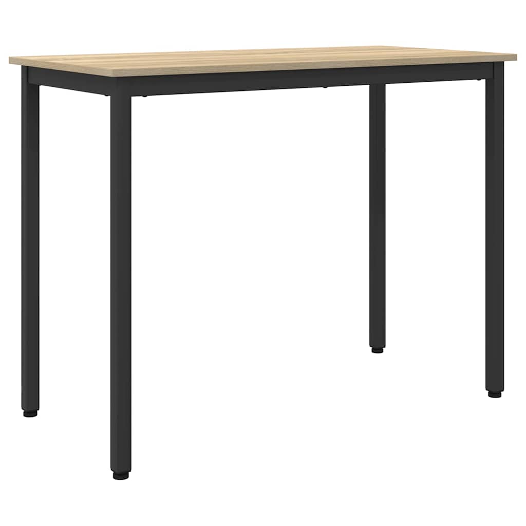 Tafel Sonoma Eiken 100 x 50 x 76,5 cm Engineered hout en staal is nu te koop bij PeponiXL, paradijselijk wonen!