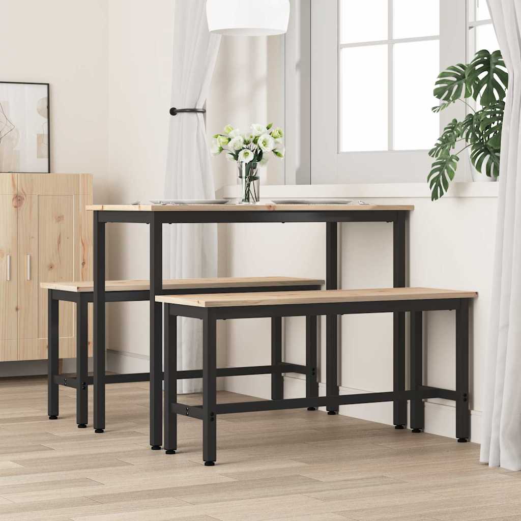 Eetbank Naturel 100 x 32,5 x 49 cm Massief grenenhout is nu te koop bij PeponiXL, paradijselijk wonen!
