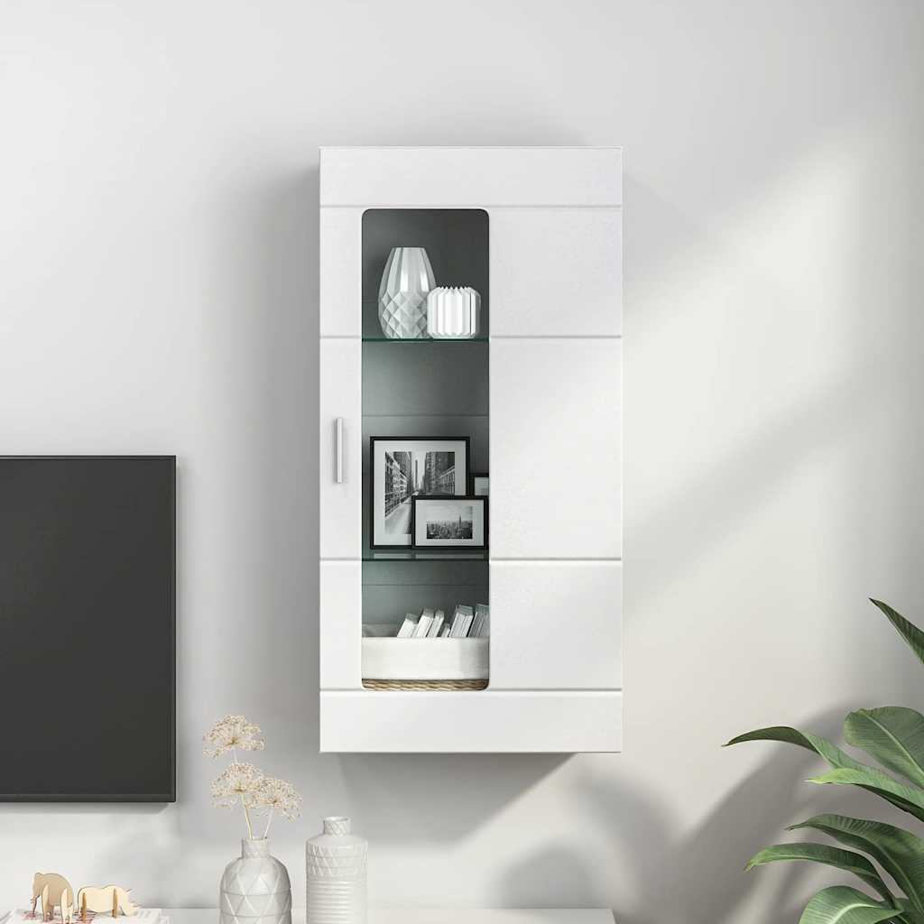 Houten Kast met opslag Wit 50 x 29 x 100 cm Bewerkt hout is nu te koop bij PeponiXL, paradijselijk wonen!