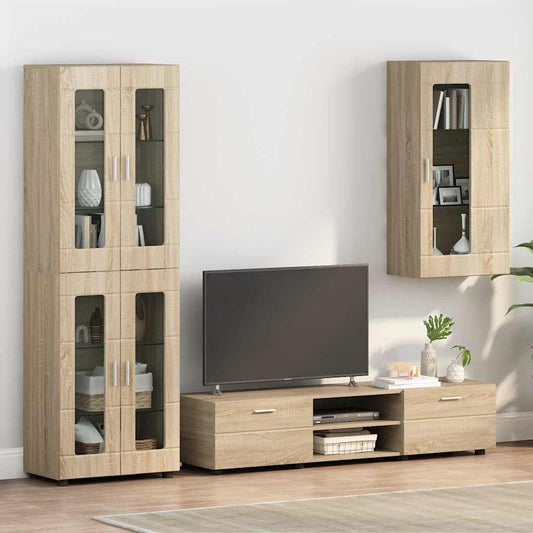 Houten Kast Sonoma Eiken 50 x 29 x 100 cm Bewerkt hout is nu te koop bij PeponiXL, paradijselijk wonen!