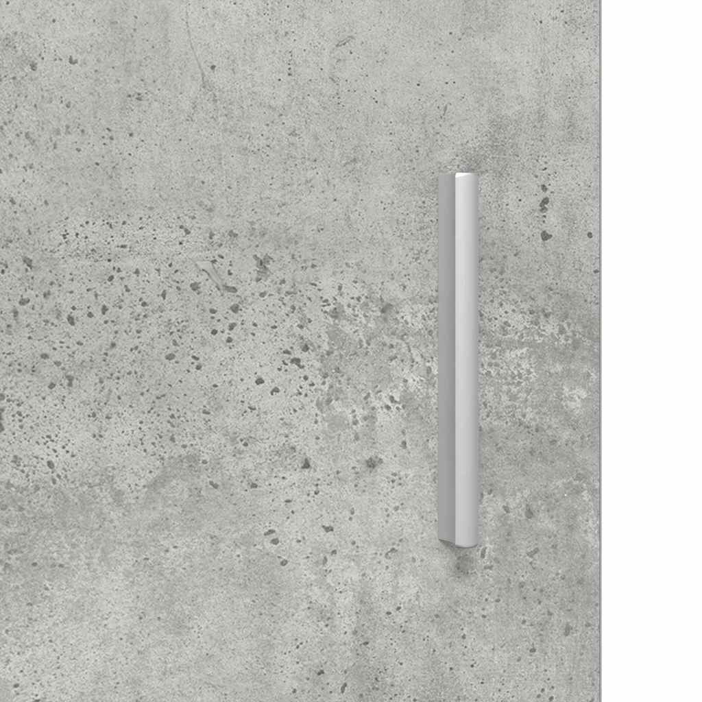 Houten Kast Beton Grijs 50 x 29 x 100 cm Bewerkt hout is nu te koop bij PeponiXL, paradijselijk wonen!