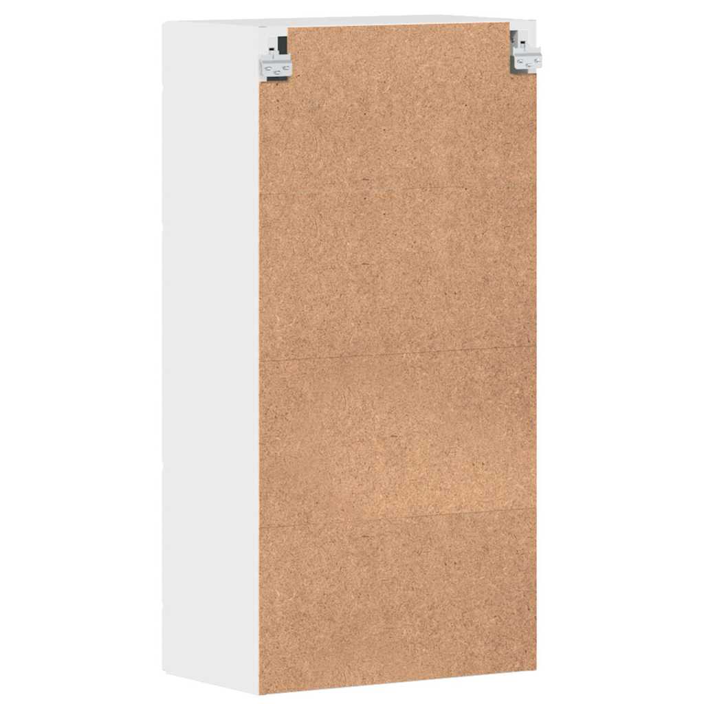 Houten Kast Hoogglans wit 50 x 29 x 100 cm Bewerkt hout is nu te koop bij PeponiXL, paradijselijk wonen!
