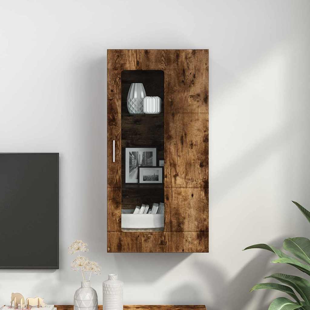 Houten Kast Gerookt eiken 50 x 29 x 100 cm Bewerkt hout is nu te koop bij PeponiXL, paradijselijk wonen!