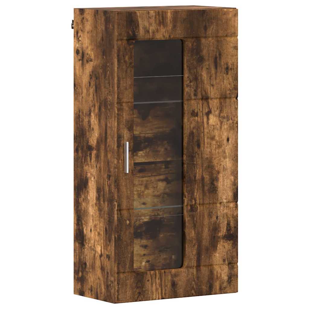 Houten Kast Gerookt eiken 50 x 29 x 100 cm Bewerkt hout is nu te koop bij PeponiXL, paradijselijk wonen!