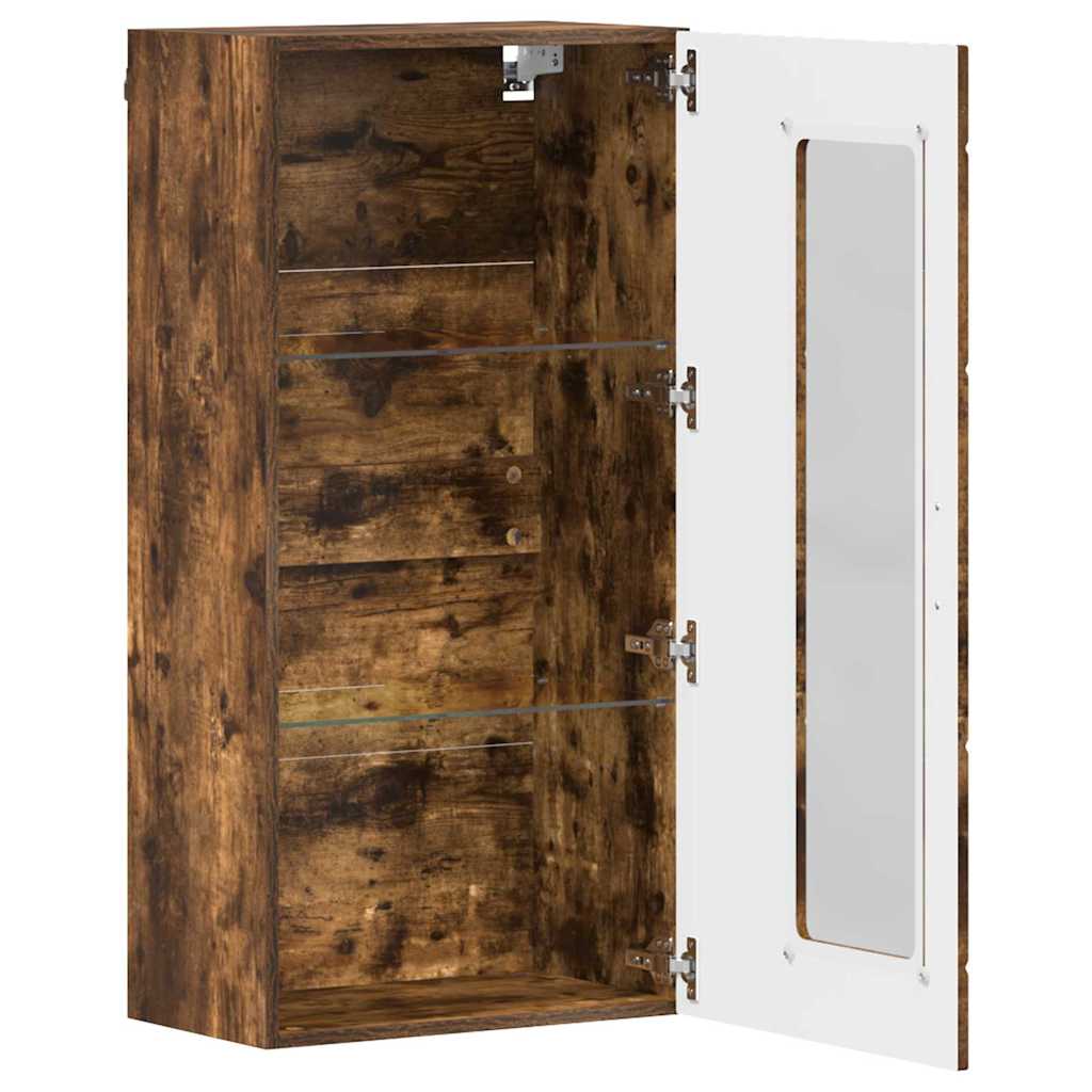 Houten Kast Gerookt eiken 50 x 29 x 100 cm Bewerkt hout is nu te koop bij PeponiXL, paradijselijk wonen!