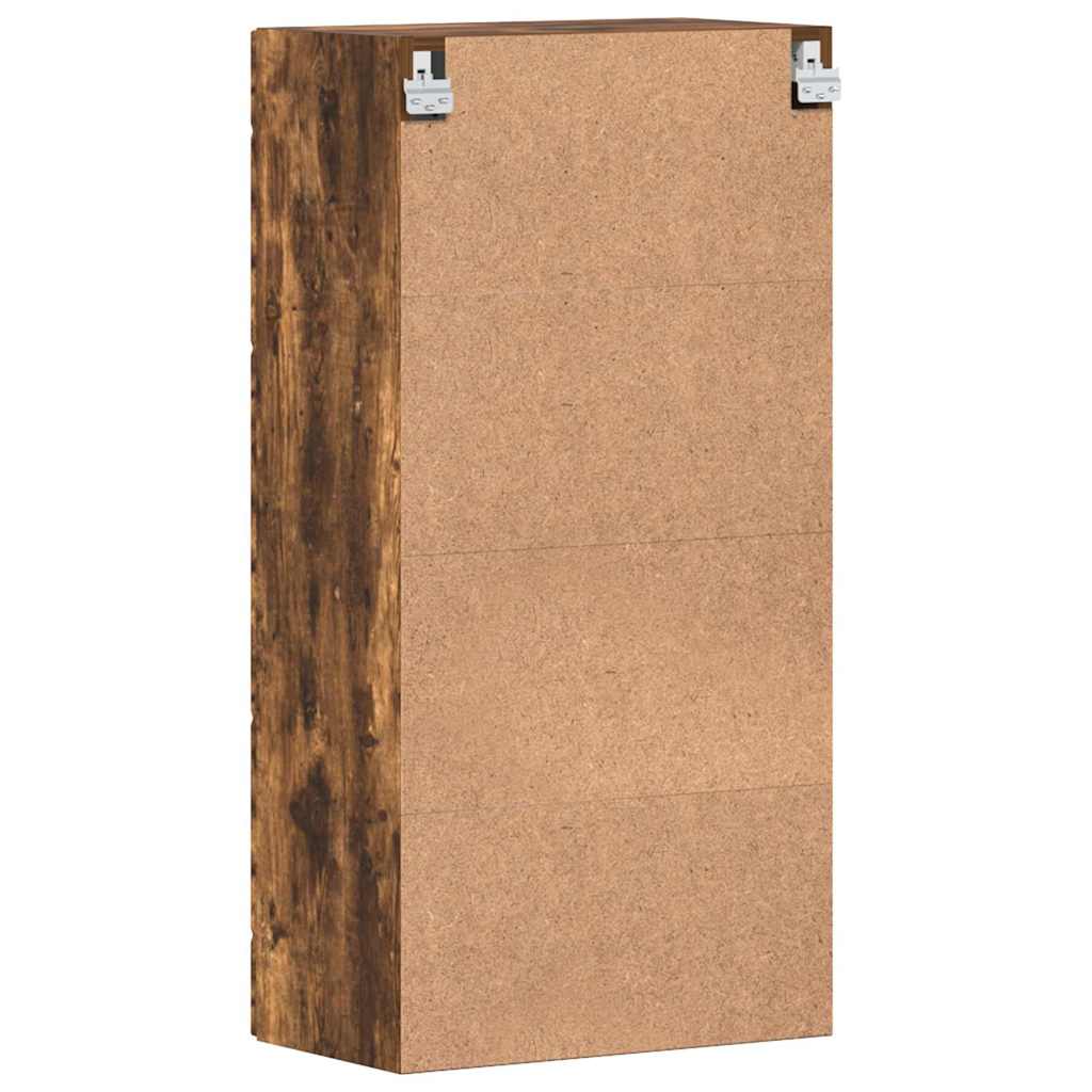Houten Kast Gerookt eiken 50 x 29 x 100 cm Bewerkt hout is nu te koop bij PeponiXL, paradijselijk wonen!