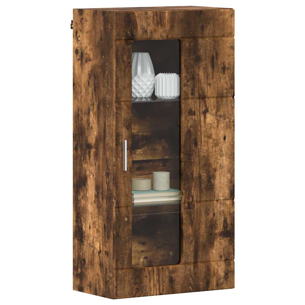 Houten Kast Gerookt eiken 50 x 29 x 100 cm Bewerkt hout is nu te koop bij PeponiXL, paradijselijk wonen!