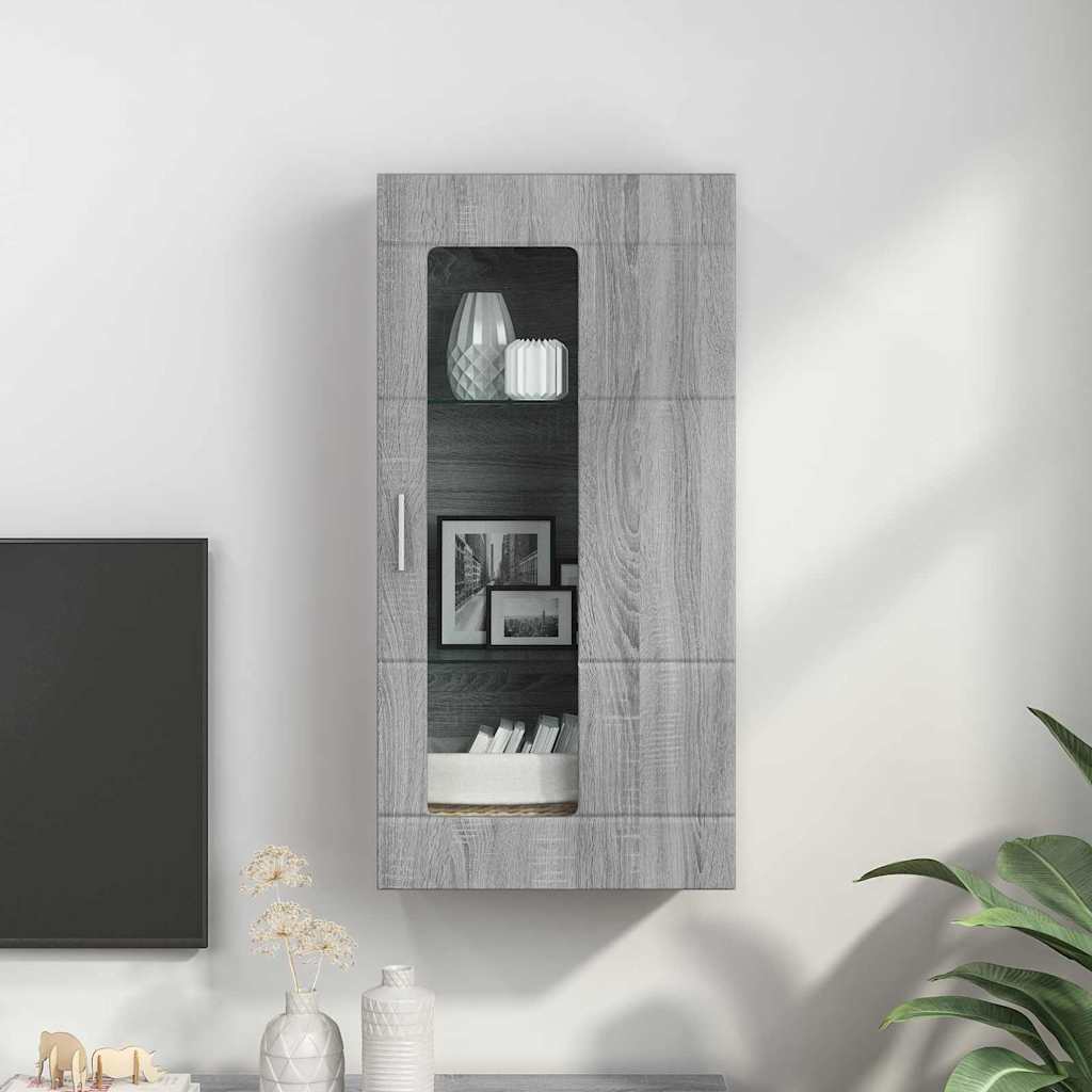 Houten Kast Grijs Sonoma 50 x 29 x 100 cm Bewerkt hout is nu te koop bij PeponiXL, paradijselijk wonen!