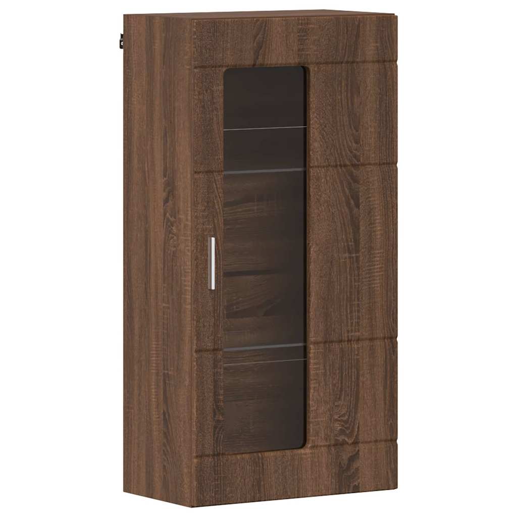 Houten Kast Bruin Eiken 50 x 29 x 100 cm Bewerkt hout is nu te koop bij PeponiXL, paradijselijk wonen!