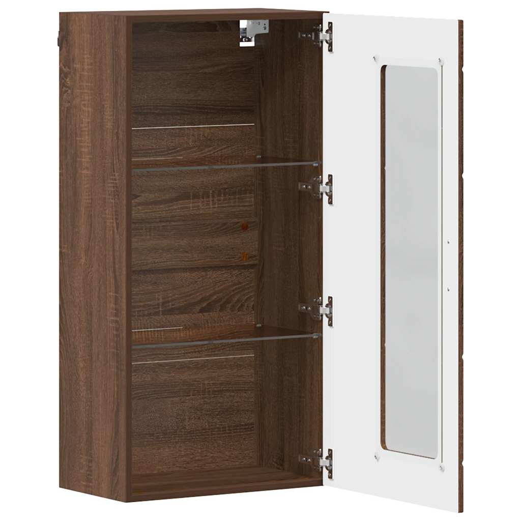 Houten Kast Bruin Eiken 50 x 29 x 100 cm Bewerkt hout is nu te koop bij PeponiXL, paradijselijk wonen!