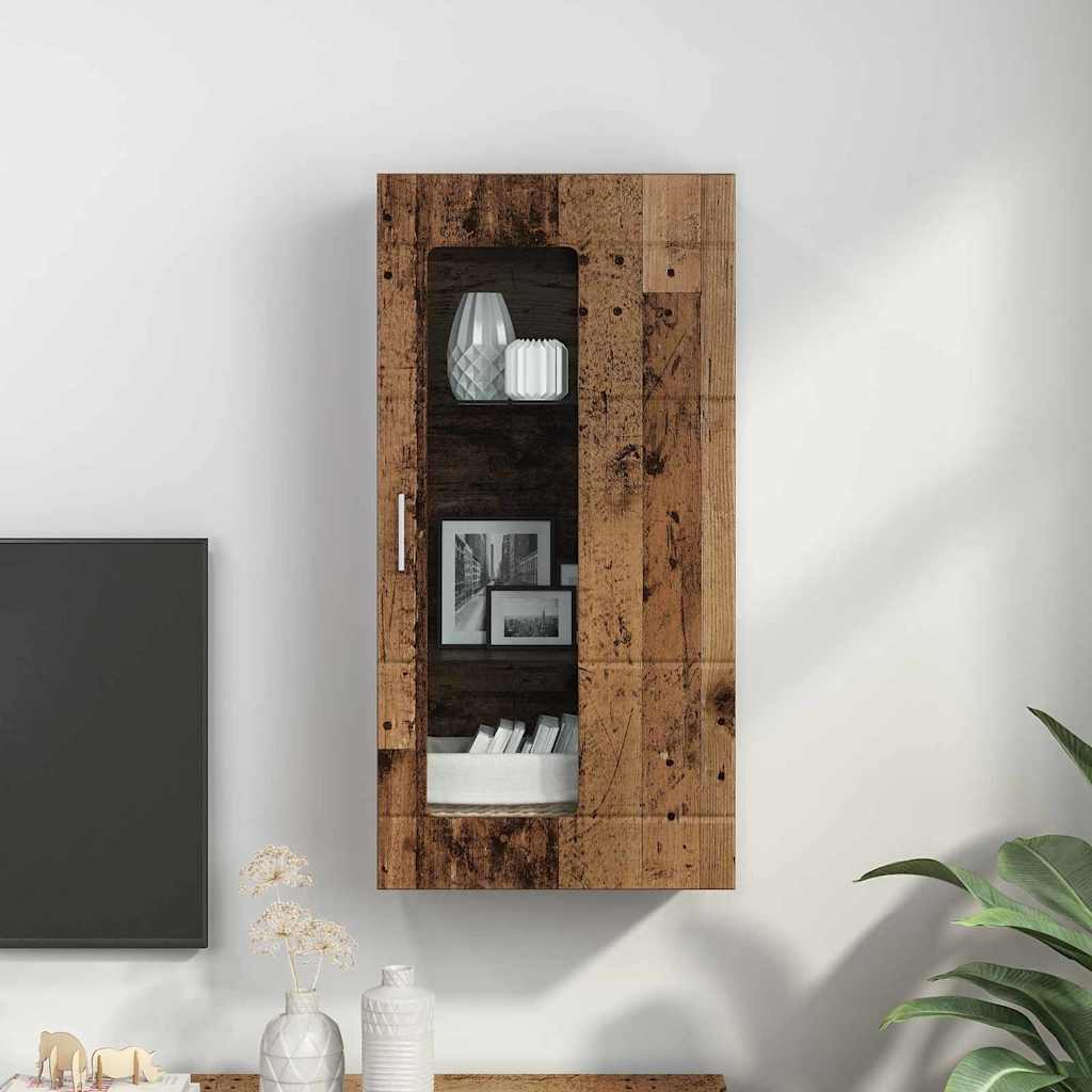 Houten Kast met opslag Oudhout 50 x 29 x 100 cm Bewerkt hout is nu te koop bij PeponiXL, paradijselijk wonen!