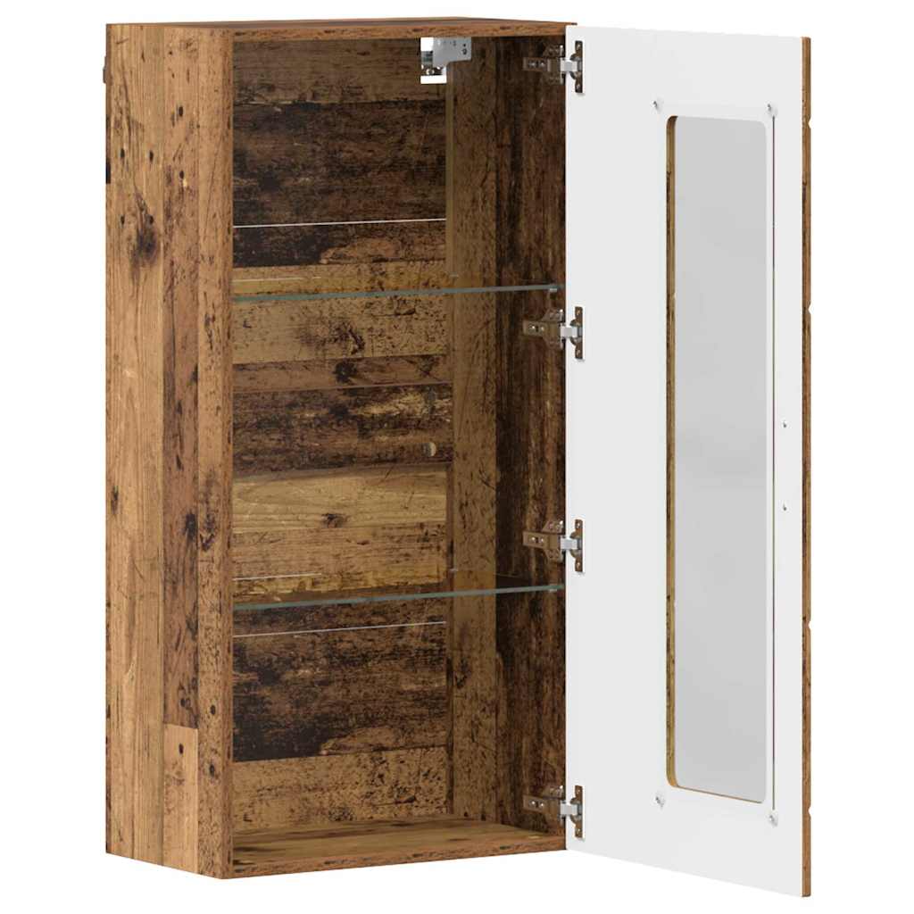 Houten Kast met opslag Oudhout 50 x 29 x 100 cm Bewerkt hout is nu te koop bij PeponiXL, paradijselijk wonen!