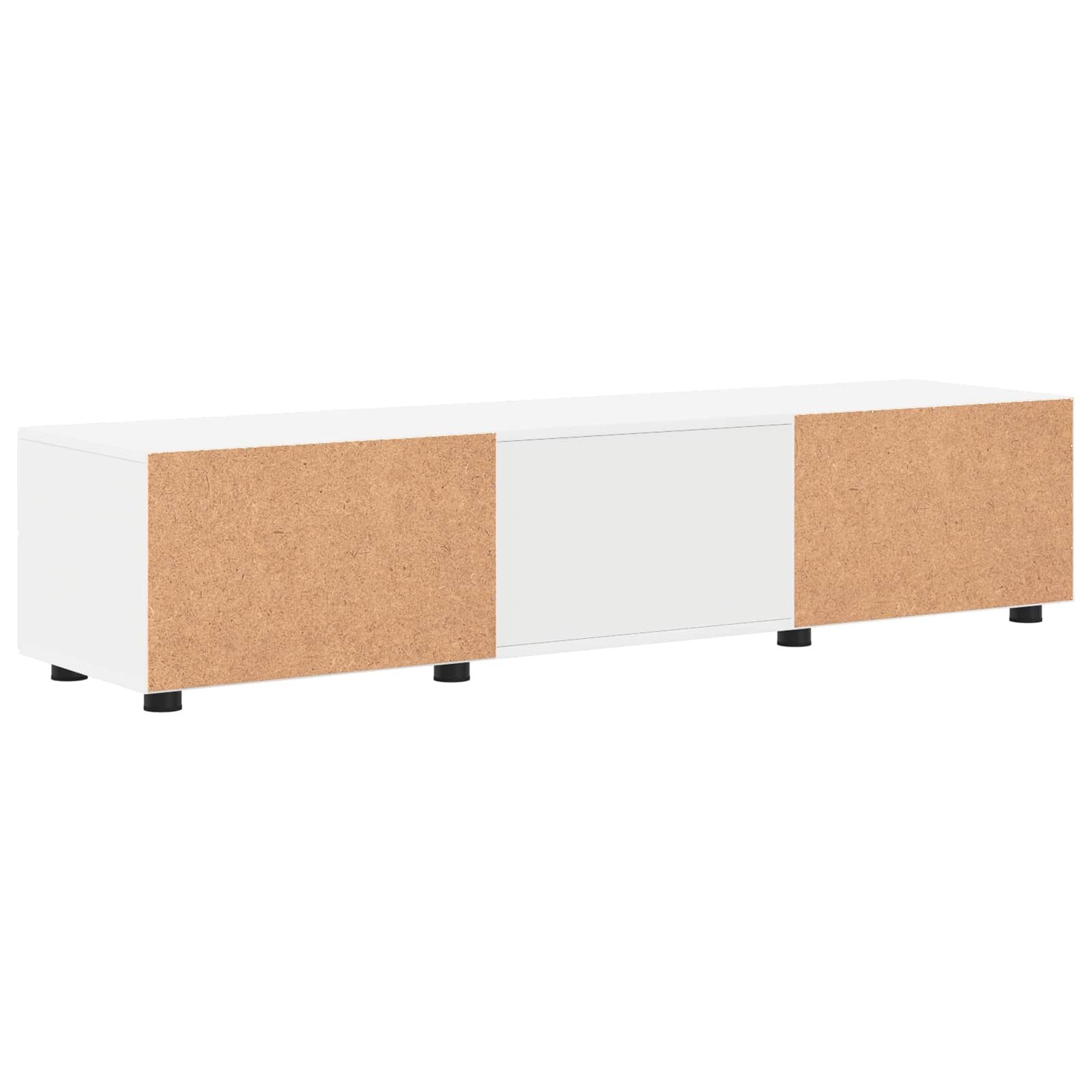 Houten Kast met lade Wit 150 x 39 x 30 cm Bewerkt hout is nu te koop bij PeponiXL, paradijselijk wonen!