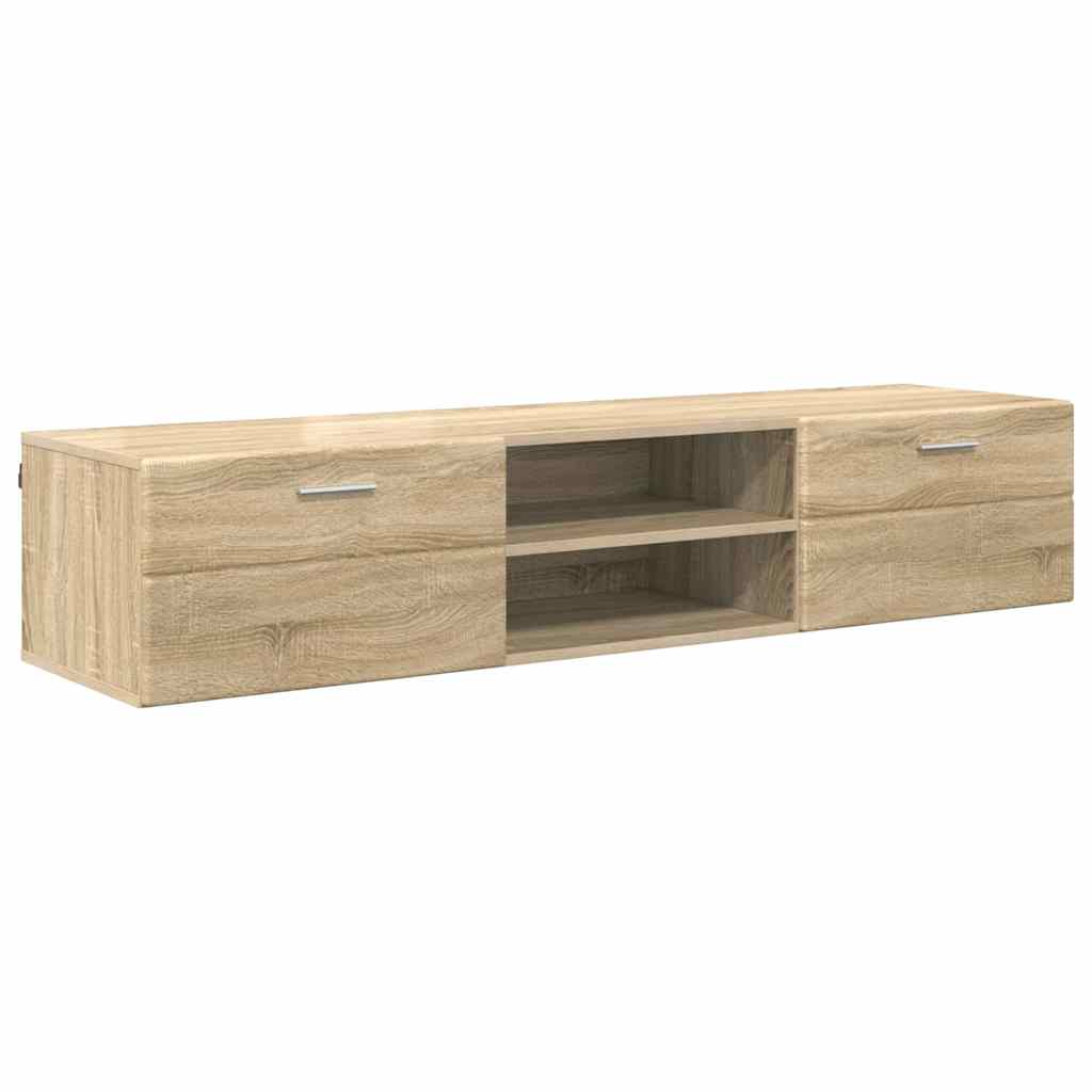 Houten Kast met lade Sonoma Eiken 150 x 39 x 30 cm Bewerkt hout is nu te koop bij PeponiXL, paradijselijk wonen!