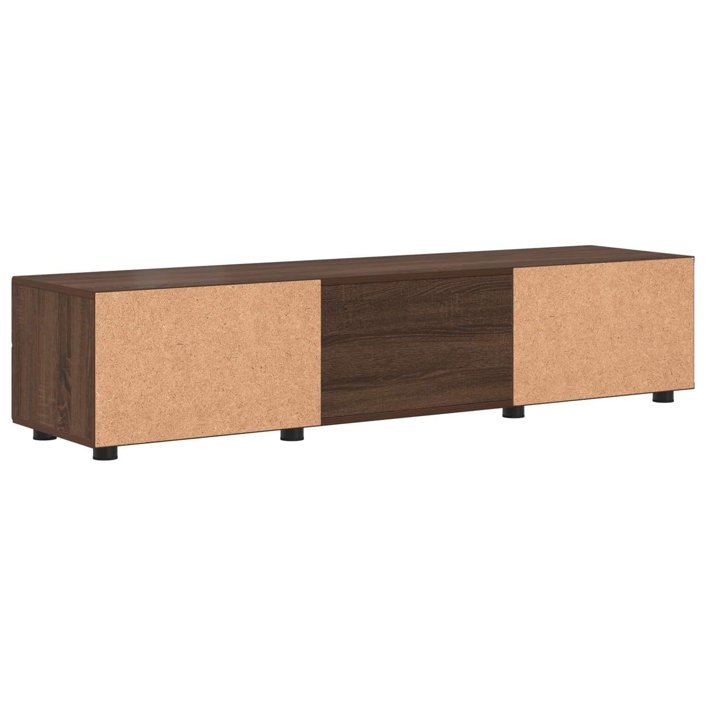 Houten Kast 150 x 39 x 30 cm Bruin Eiken Bewerkt hout
