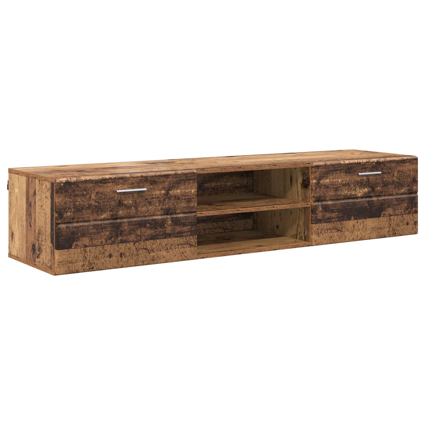 Houten Kast met lade Oudhout 150 x 39 x 30 cm Bewerkt hout is nu te koop bij PeponiXL, paradijselijk wonen!