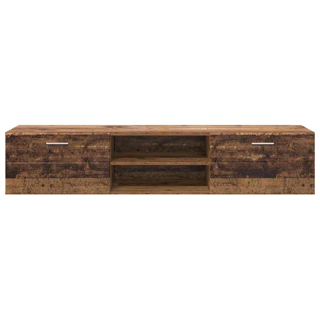 Houten Kast met lade Oudhout 150 x 39 x 30 cm Bewerkt hout is nu te koop bij PeponiXL, paradijselijk wonen!