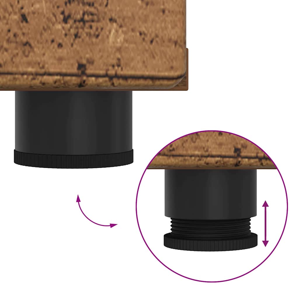 Houten Kast met lade Oudhout 150 x 39 x 30 cm Bewerkt hout is nu te koop bij PeponiXL, paradijselijk wonen!