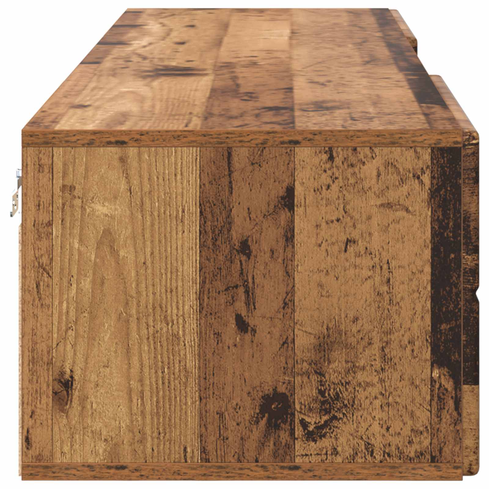Houten Kast met lade Oudhout 150 x 39 x 30 cm Bewerkt hout is nu te koop bij PeponiXL, paradijselijk wonen!