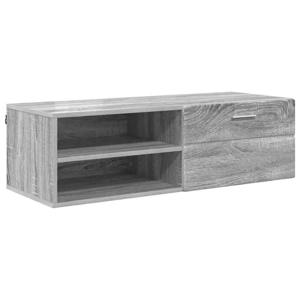 Houten Kast Grijs Sonoma 100,5 x 39 x 30 cm Bewerkt hout is nu te koop bij PeponiXL, paradijselijk wonen!