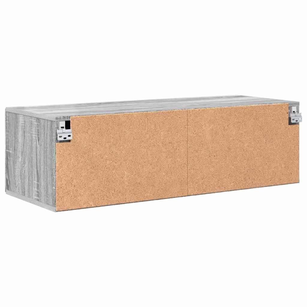 Houten Kast Grijs Sonoma 100,5 x 39 x 30 cm Bewerkt hout is nu te koop bij PeponiXL, paradijselijk wonen!