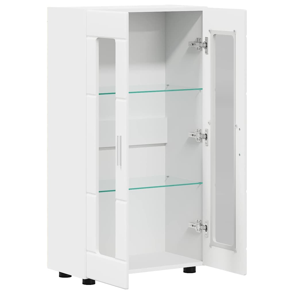 Dressoir met plank FLORIN Wit 55,5 x 29 x 100 cm Bewerkt hout is nu te koop bij PeponiXL, paradijselijk wonen!