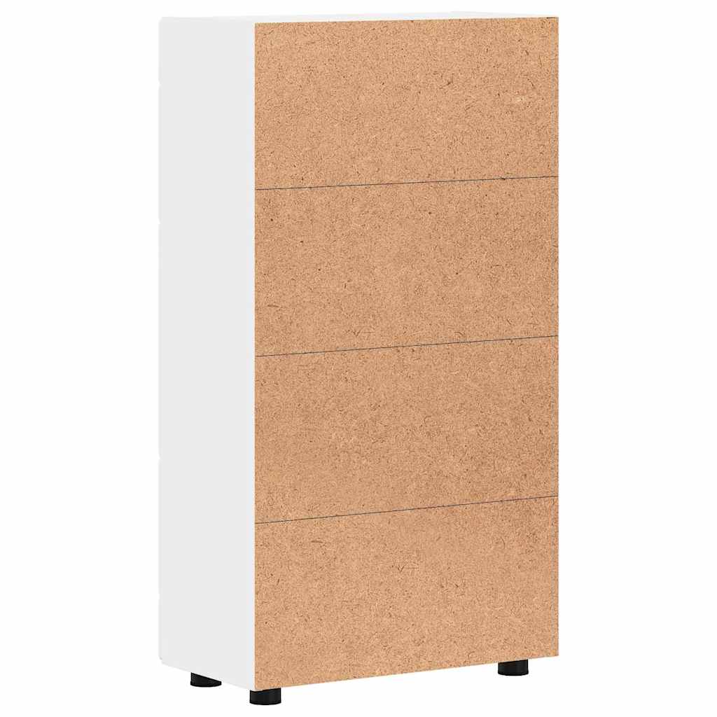 Dressoir met plank FLORIN Wit 55,5 x 29 x 100 cm Bewerkt hout is nu te koop bij PeponiXL, paradijselijk wonen!