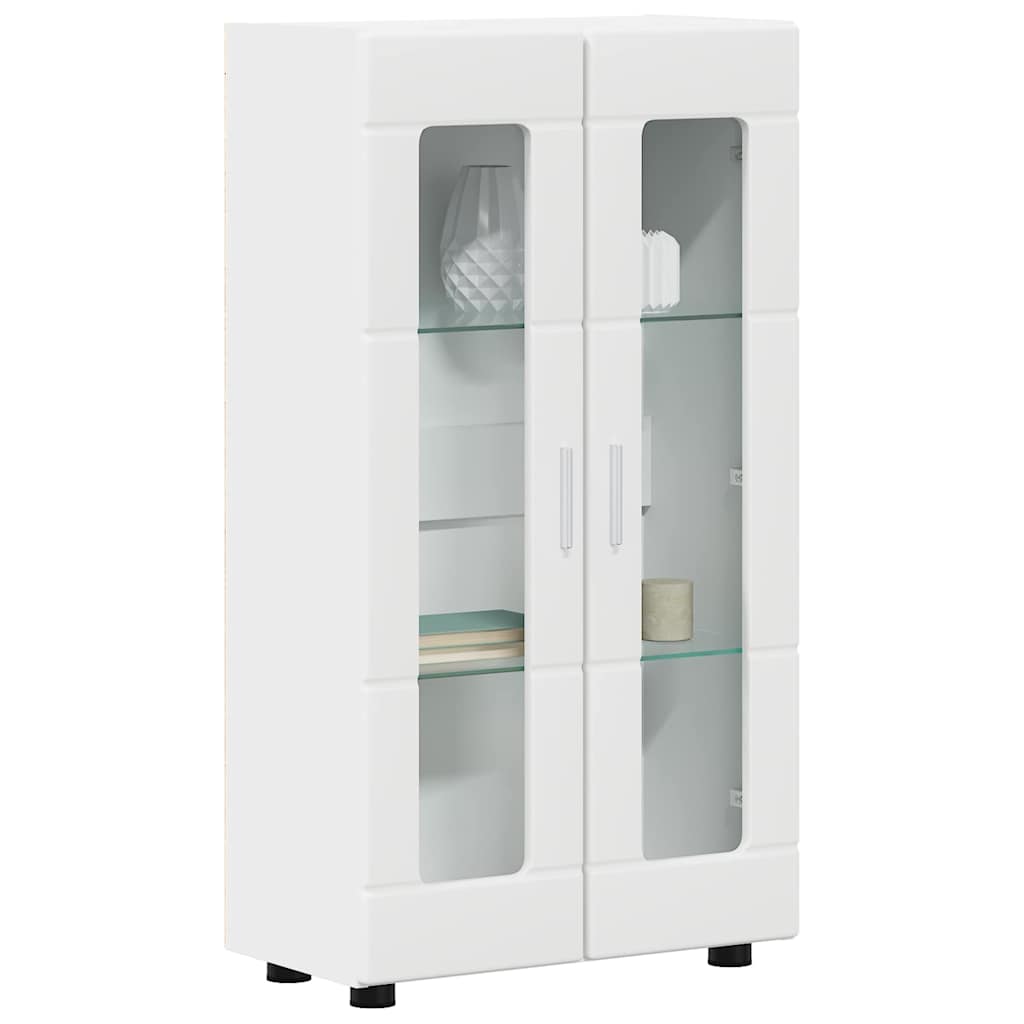 Dressoir met plank FLORIN Wit 55,5 x 29 x 100 cm Bewerkt hout is nu te koop bij PeponiXL, paradijselijk wonen!