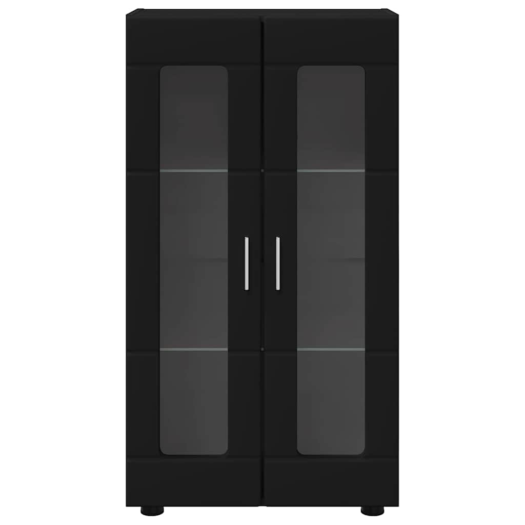 Dressoir met plank FLORIN Zwart 55,5 x 29 x 100 cm Bewerkt hout is nu te koop bij PeponiXL, paradijselijk wonen!