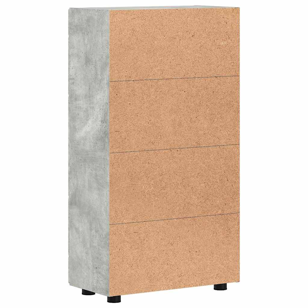 Dressoir FLORIN Beton Grijs 55,5 x 29 x 100 cm Bewerkt hout is nu te koop bij PeponiXL, paradijselijk wonen!