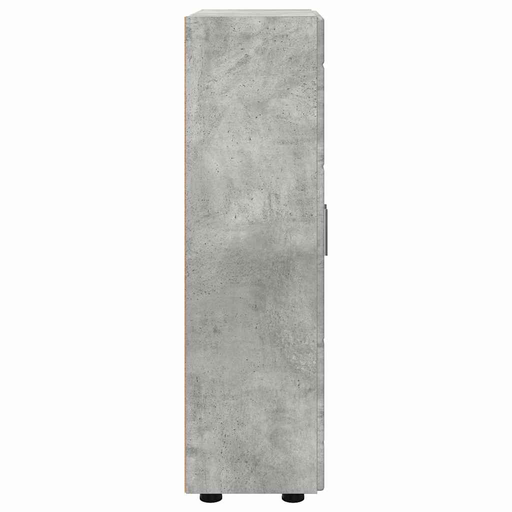 Dressoir FLORIN Beton Grijs 55,5 x 29 x 100 cm Bewerkt hout is nu te koop bij PeponiXL, paradijselijk wonen!