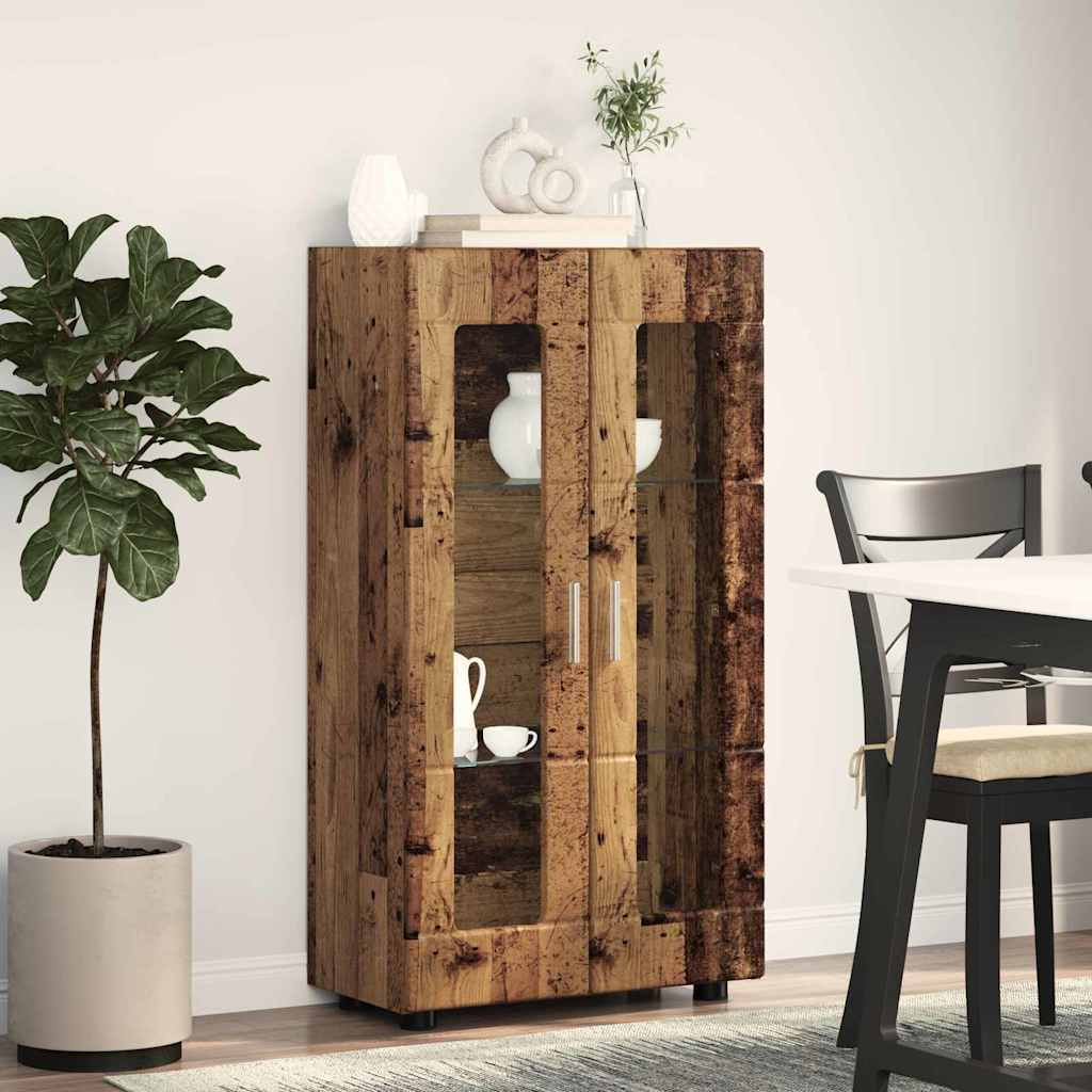 Dressoir FLORIN Oudhout 55,5 x 29 x 100 cm Bewerkt hout is nu te koop bij PeponiXL, paradijselijk wonen!
