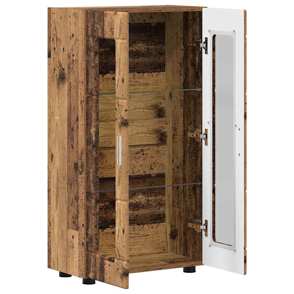 Dressoir FLORIN Oudhout 55,5 x 29 x 100 cm Bewerkt hout is nu te koop bij PeponiXL, paradijselijk wonen!