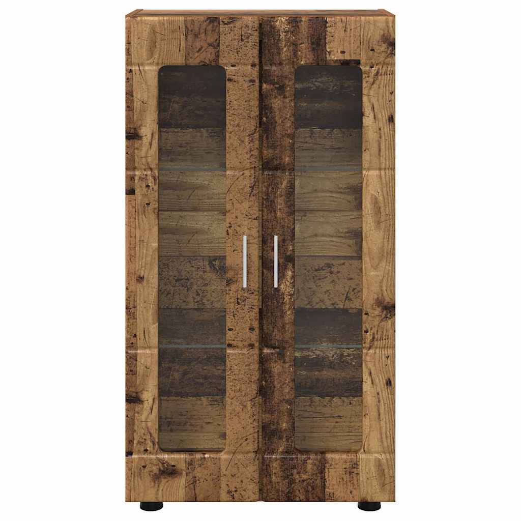 Dressoir FLORIN Oudhout 55,5 x 29 x 100 cm Bewerkt hout is nu te koop bij PeponiXL, paradijselijk wonen!