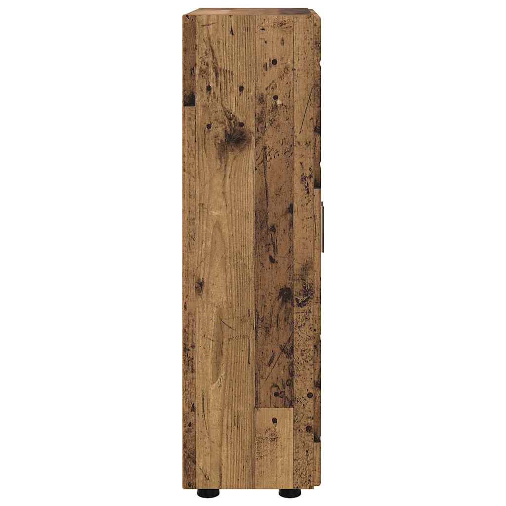 Dressoir FLORIN Oudhout 55,5 x 29 x 100 cm Bewerkt hout is nu te koop bij PeponiXL, paradijselijk wonen!