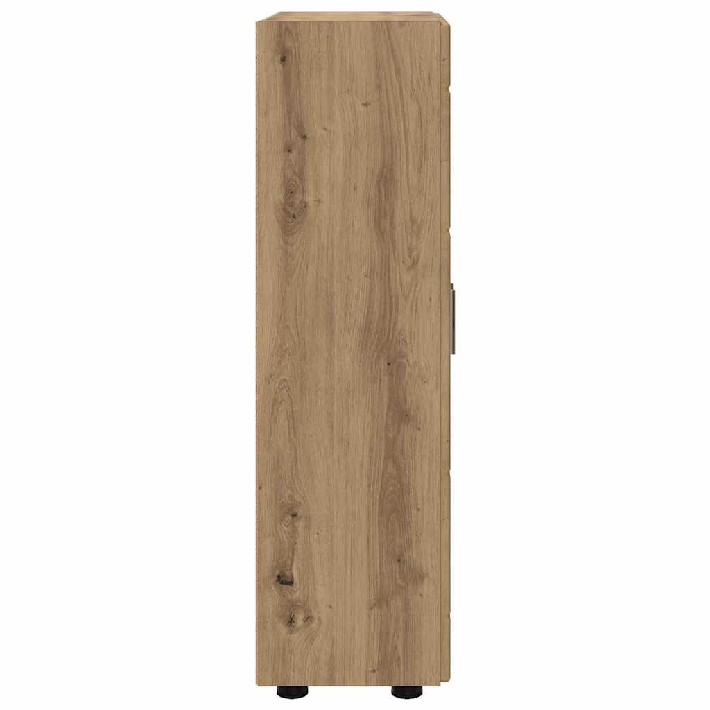 Dressoir FLORIN Artisan Eiken 55,5 x 29 x 100 cm Bewerkt hout is nu te koop bij PeponiXL, paradijselijk wonen!