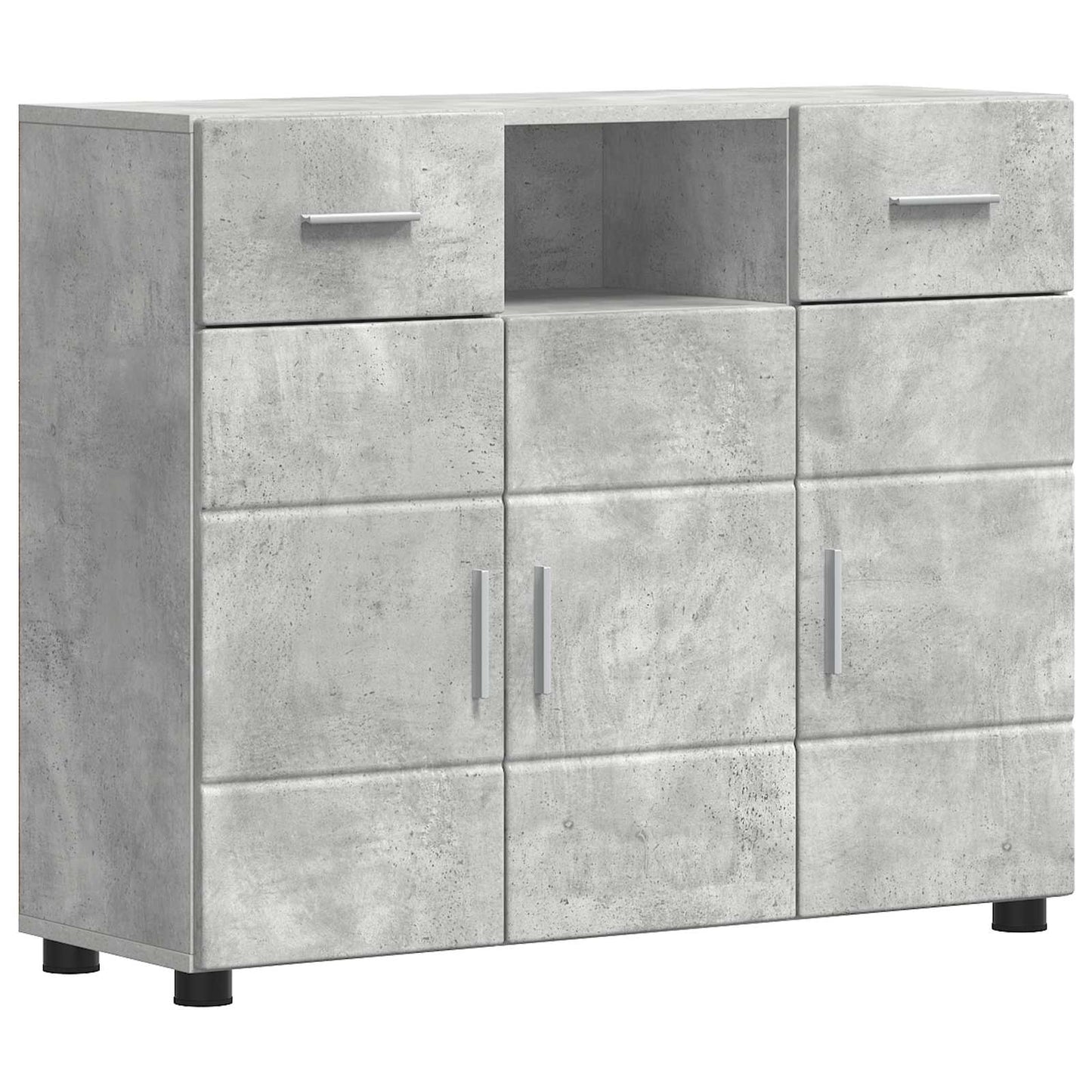 Houten Kast Beton Grijs 88,5 x 30,5 x 73 cm Bewerkt hout