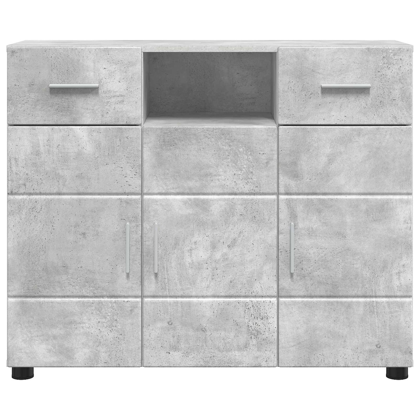 Houten Kast Beton Grijs 88,5 x 30,5 x 73 cm Bewerkt hout