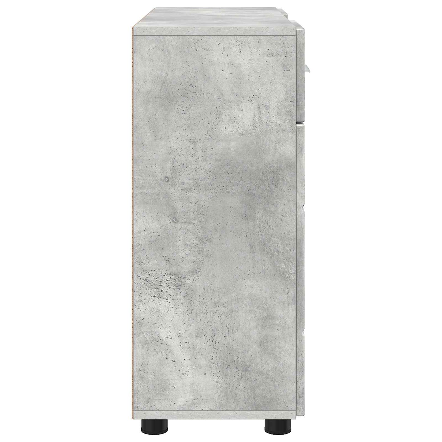 Houten Kast Beton Grijs 88,5 x 30,5 x 73 cm Bewerkt hout
