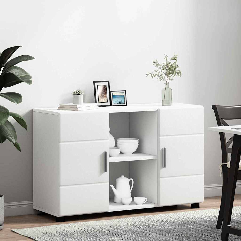 Dressoir FLORIN Wit 88,5 x 30,5 x 55,5 cm Bewerkt hout is nu te koop bij PeponiXL, paradijselijk wonen!