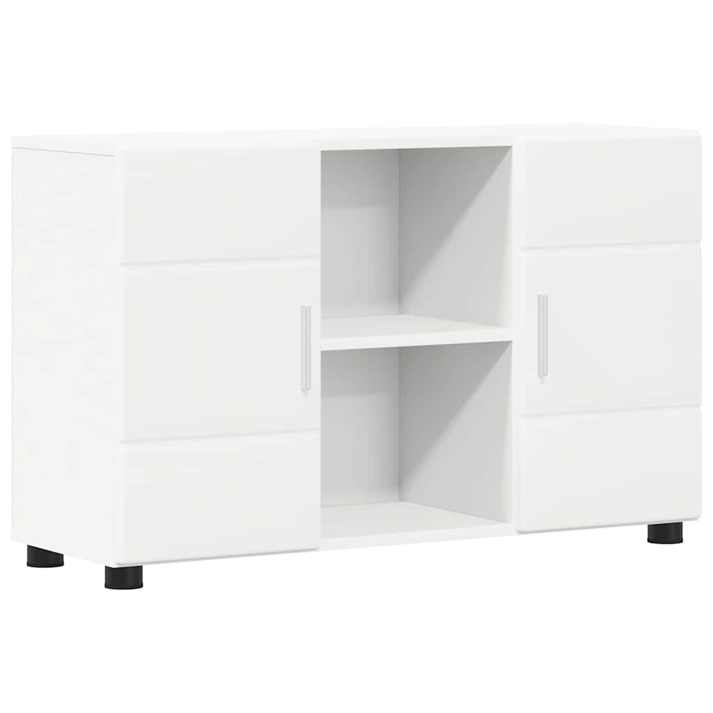 Dressoir FLORIN Wit 88,5 x 30,5 x 55,5 cm Bewerkt hout is nu te koop bij PeponiXL, paradijselijk wonen!