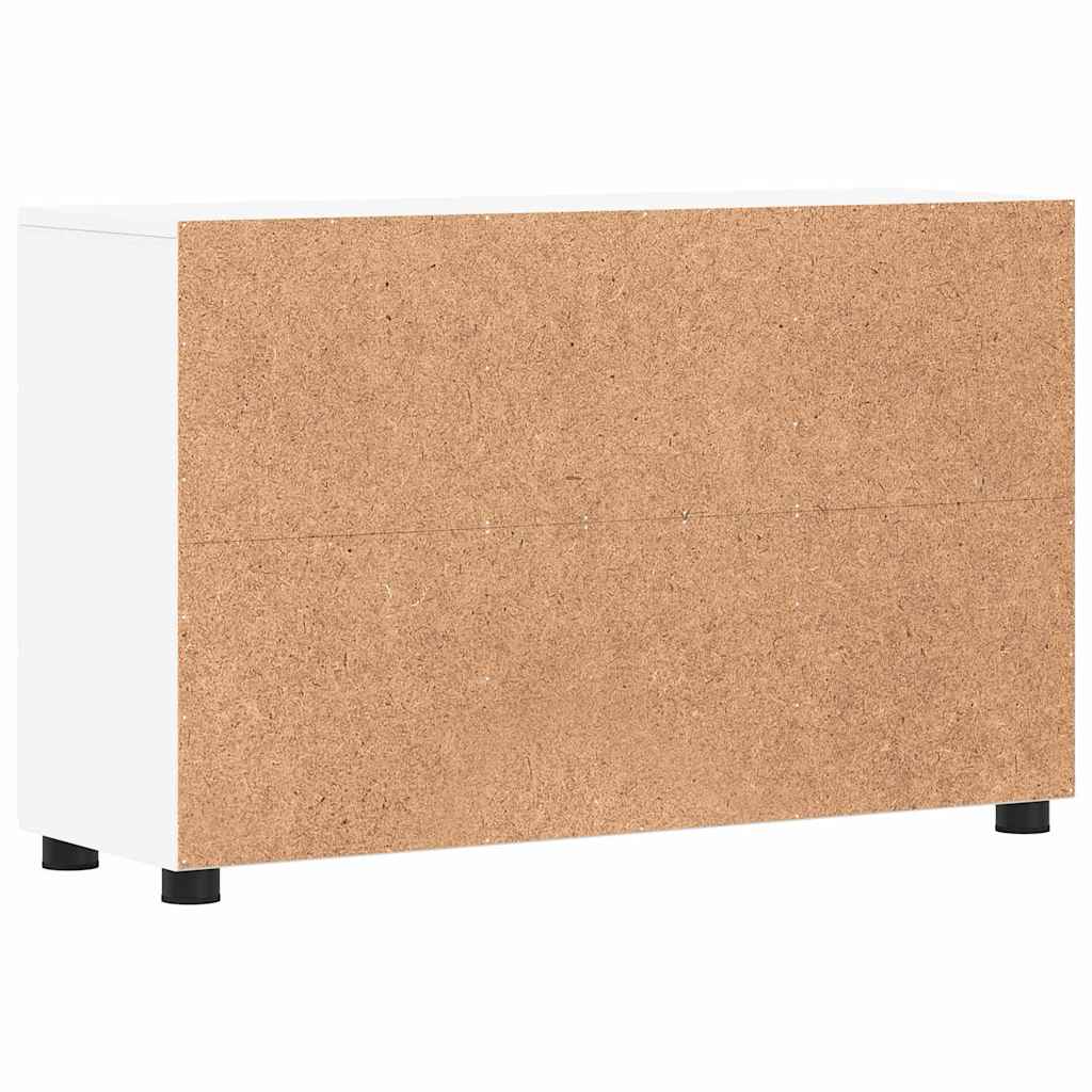 Dressoir FLORIN Wit 88,5 x 30,5 x 55,5 cm Bewerkt hout is nu te koop bij PeponiXL, paradijselijk wonen!