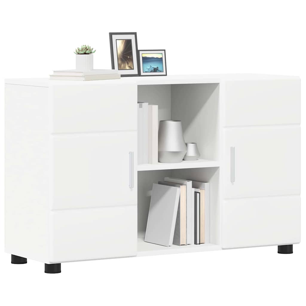 Dressoir FLORIN Wit 88,5 x 30,5 x 55,5 cm Bewerkt hout is nu te koop bij PeponiXL, paradijselijk wonen!