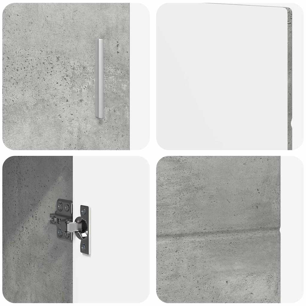 Dressoir FLORIN Beton Grijs 88,5 x 30,5 x 55,5 cm Bewerkt hout is nu te koop bij PeponiXL, paradijselijk wonen!