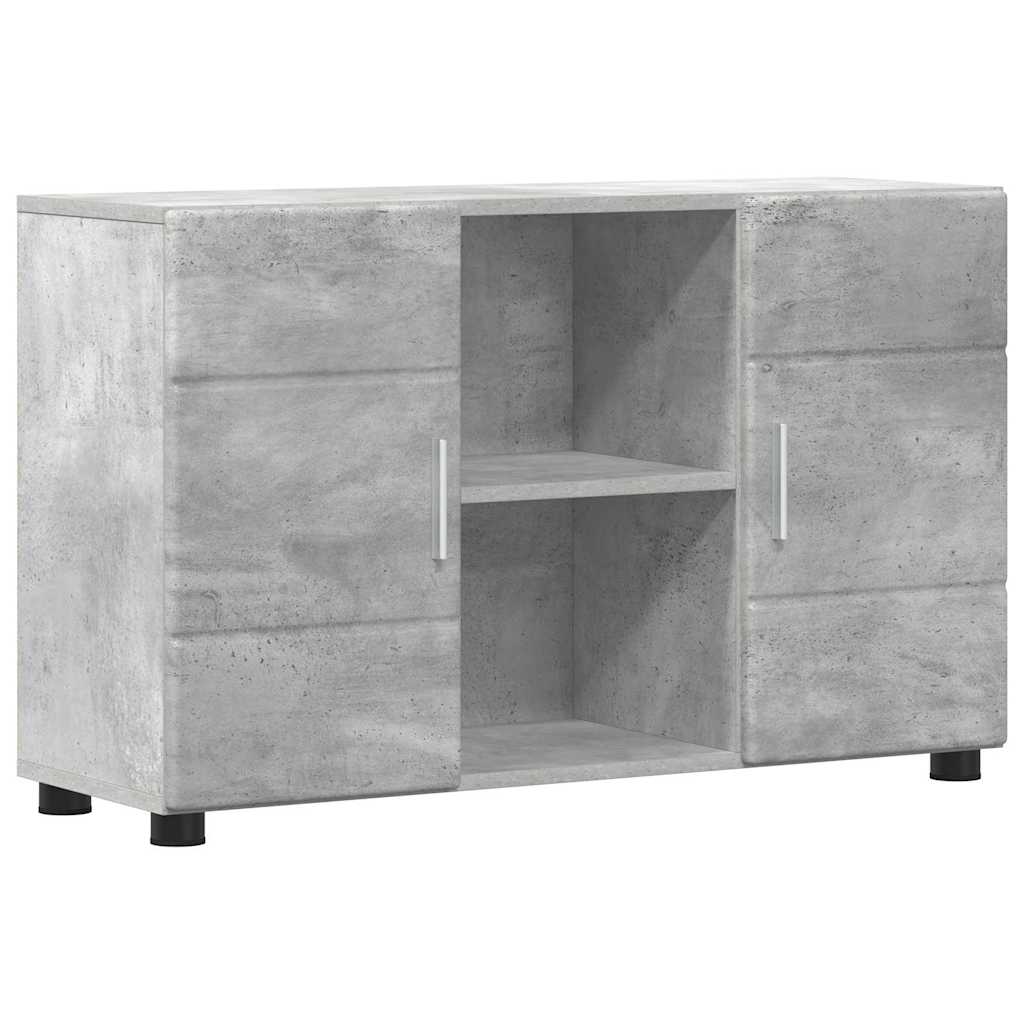 Dressoir FLORIN Beton Grijs 88,5 x 30,5 x 55,5 cm Bewerkt hout is nu te koop bij PeponiXL, paradijselijk wonen!