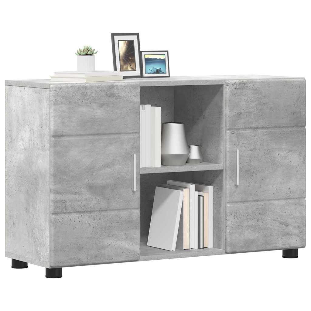 Dressoir FLORIN Beton Grijs 88,5 x 30,5 x 55,5 cm Bewerkt hout is nu te koop bij PeponiXL, paradijselijk wonen!