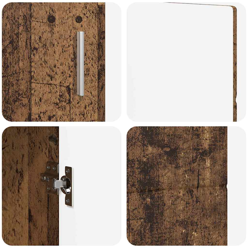 Dressoir FLORIN Oudhout 88,5 x 30,5 x 55,5 cm Bewerkt hout is nu te koop bij PeponiXL, paradijselijk wonen!