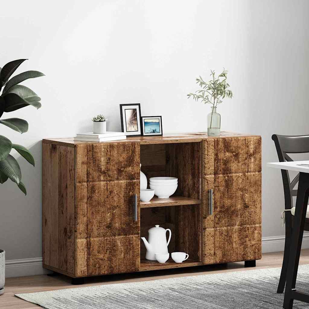 Dressoir FLORIN Oudhout 88,5 x 30,5 x 55,5 cm Bewerkt hout is nu te koop bij PeponiXL, paradijselijk wonen!