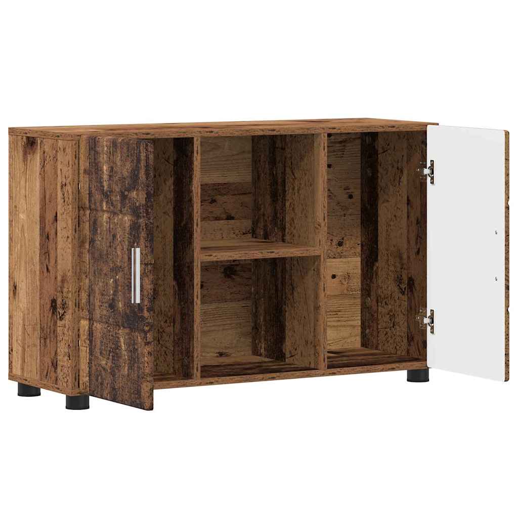 Dressoir FLORIN Oudhout 88,5 x 30,5 x 55,5 cm Bewerkt hout is nu te koop bij PeponiXL, paradijselijk wonen!