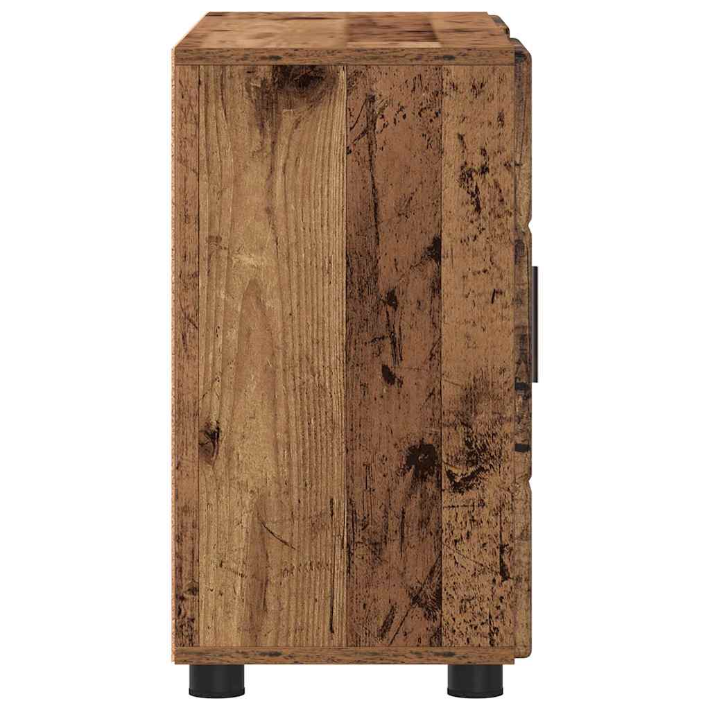 Dressoir FLORIN Oudhout 88,5 x 30,5 x 55,5 cm Bewerkt hout is nu te koop bij PeponiXL, paradijselijk wonen!